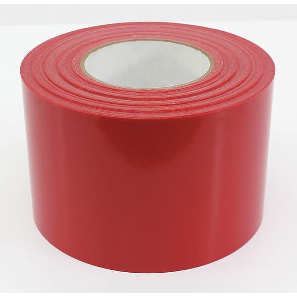 Visual Workplace Floor Marking Tape HP, 4"x100', Red - 25-300-4100-623