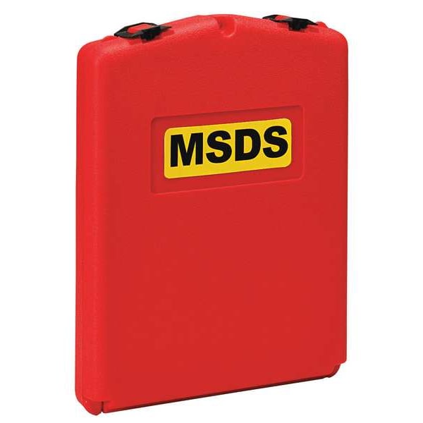 Justrite Document Box, 11 in W x 14 1/2 in L x 2 1/8 in D, Plastic, Includes Heavy Duty Mounting Tape, Labels - 23304