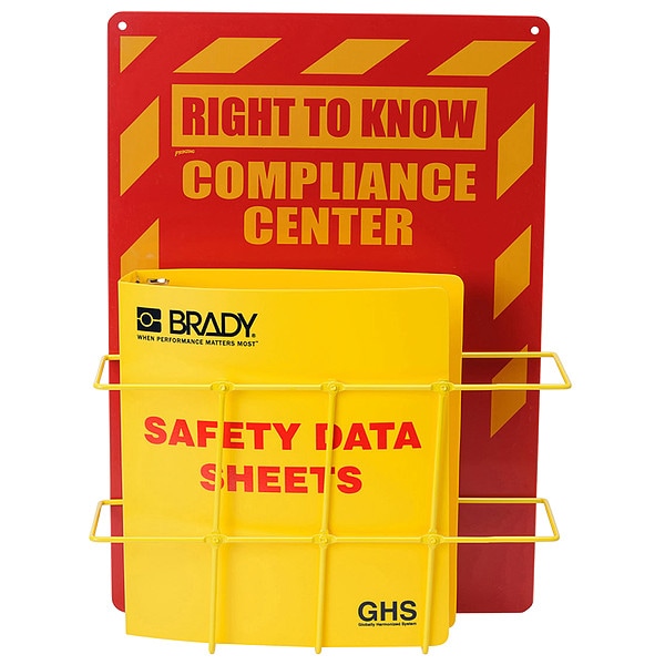 Brady Information Center, Safety Data Sheets, 14 in W, 20 in H - 121370