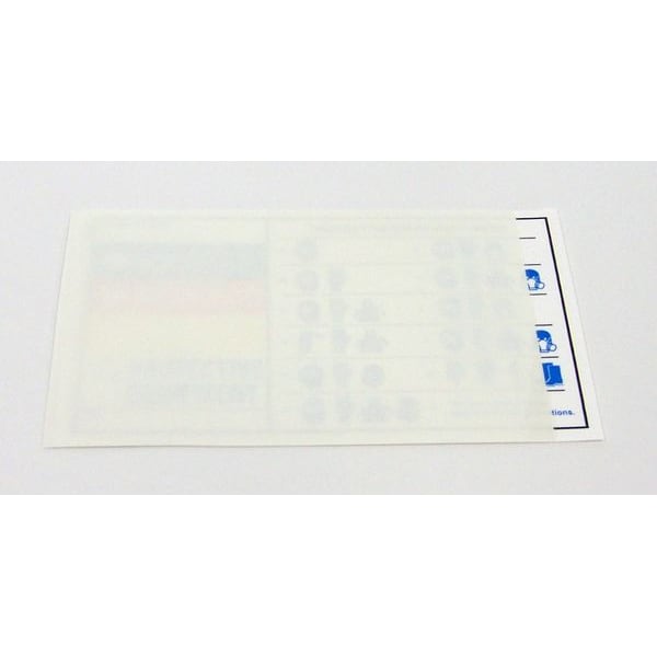Badger Tag & Label Label, Polypropylene, 3 1/2 in W, 2 in H - 107