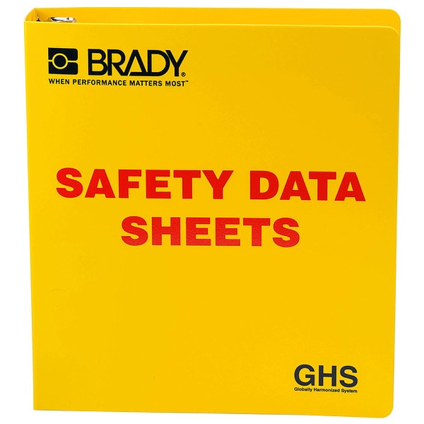 Brady Binder, Safety Data Sheets, 11 3/4 in W, 11 5/8 in H - 121183
