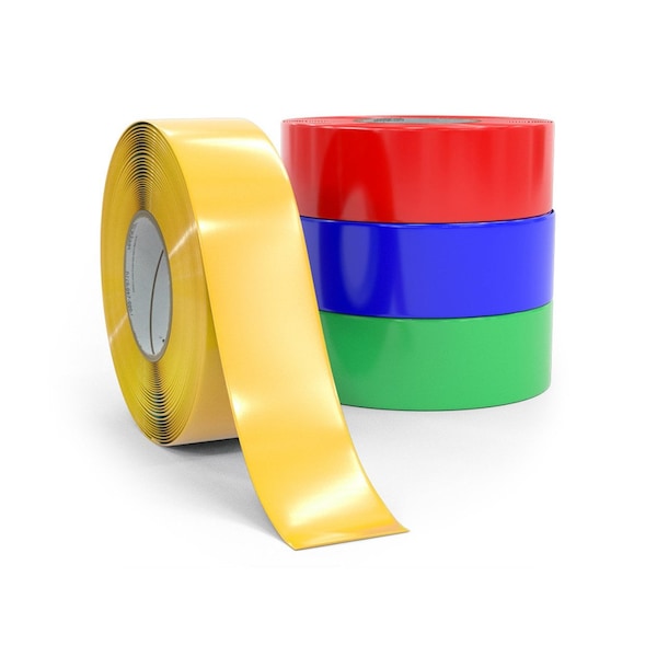 Safetytac Flexible PVC, 4 in W., 100 ft L., Peak: 17 mil / Edge: 5 mil Thickness - SL403