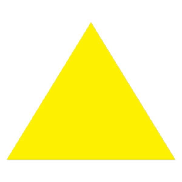 Ergomat 7in Mean Lean Arrow Head DuraStripe Yellow, 50PK - DSML-ARROWHEAD-7-Y-KIT