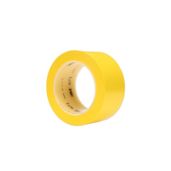 3M Commercial Vinyl Floor Marking Tape 471, 2In X 36 Yds, Yellow - 471IWYLW