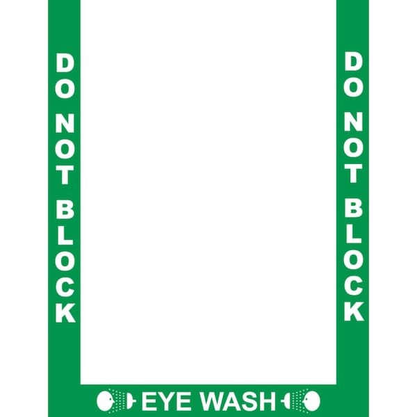 Superior Mark Floor Marking Border Tape, 2in, Eye Wash Border, 2in, Rubber - IN-40-953