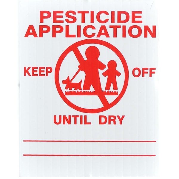 Gemplers GEMPLER'S Florida Lawn Pesticide Application Signs - P45RU25 W/R 4V-300