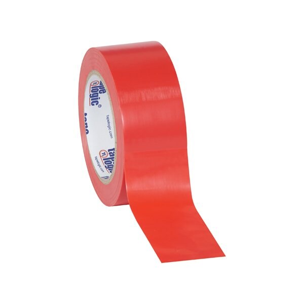 Tape Logic 2'' x 36 yds. Red Tape Logic Solid Vinyl Safety Tape, 24PK - BUY00019985