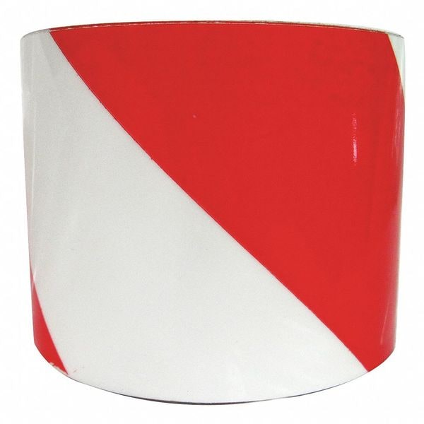 Zoro Select Floor Marking Tape, vinyl, No Legend, Red, 3 in W., 10 mil Thickness - 8REL7