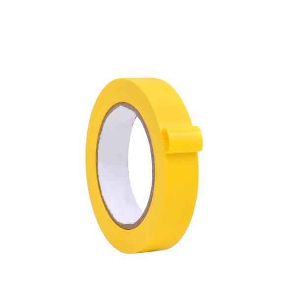 Wod Tape Floor Marking Tape, PVC, Yellow, 1 inch (24mm) W., 6 mil Thickness, 48 PK - WOD VTC366-01000-48-36-YEL