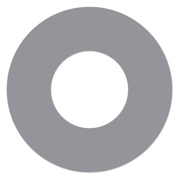 Ergomat Xtreme 9in Donut- 6in Center Grey, 6PK - DSX-DONUT9-GY-KIT