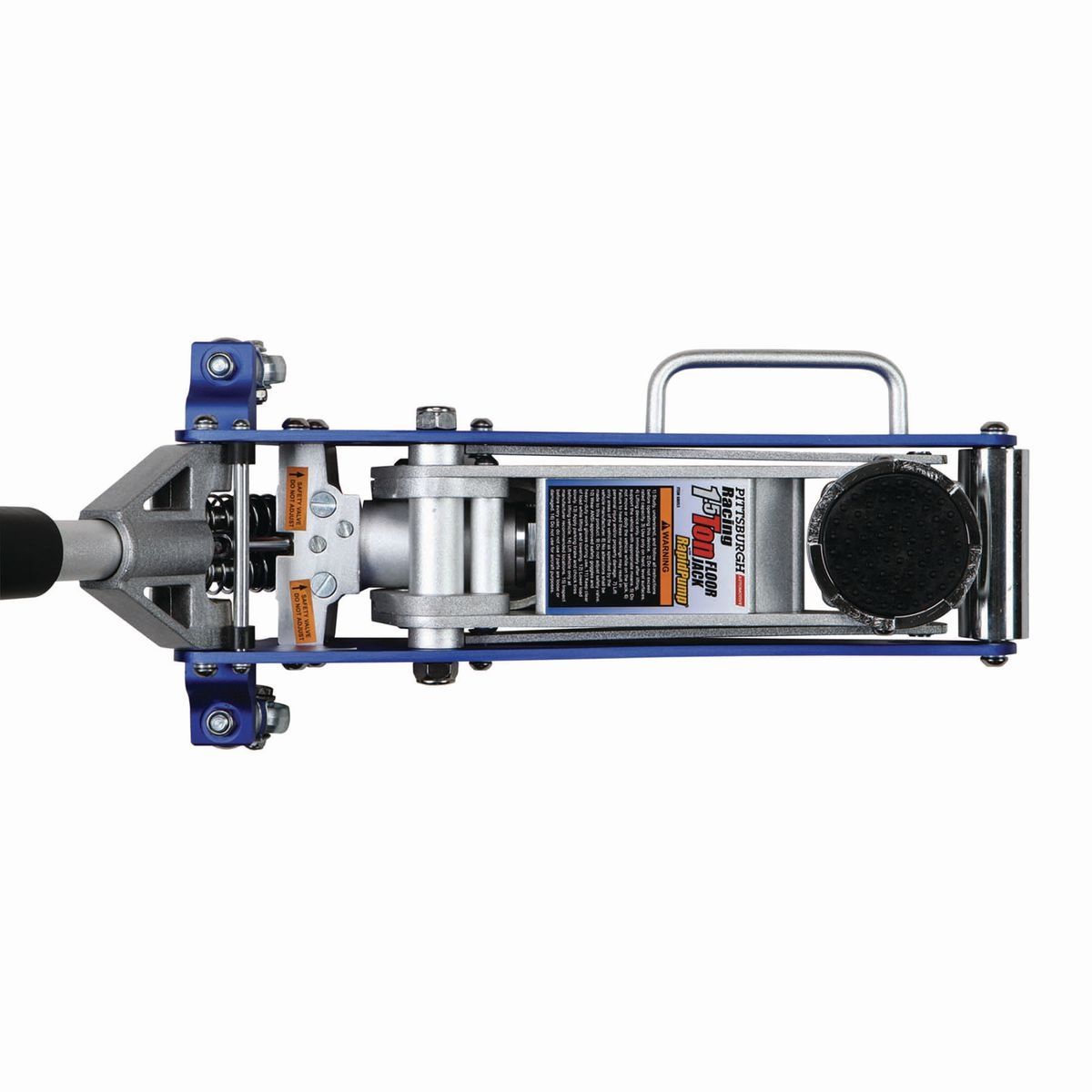 Gato de piso de carreras de aluminio de perfil bajo de 1.5 toneladas Pittsburgh Automotive con BOMBA RÁPIDA - 64545