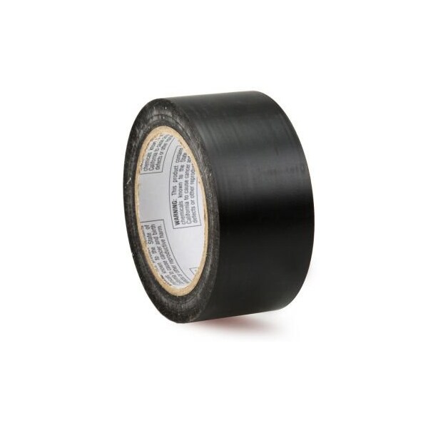 Accuform Pipe Marking Tape, SelfAdhesive, Black, 2 in Width, 108 ft Length, 6 mil Thickness, Vinyl - PTM623BK