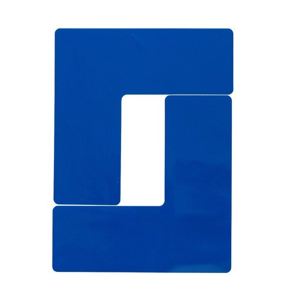 Brady Floor Marking Tape, Vinyl, 8 in W., 8 in L., 0.050 in Thickness, 20 PK - 170108