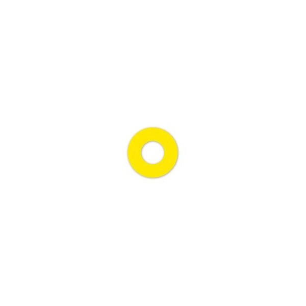 Ergomat 3.5in Mean Lean Donut- 1in Center Yellow, 70PK - DSML-CIRCLE-3.5-Y-KIT