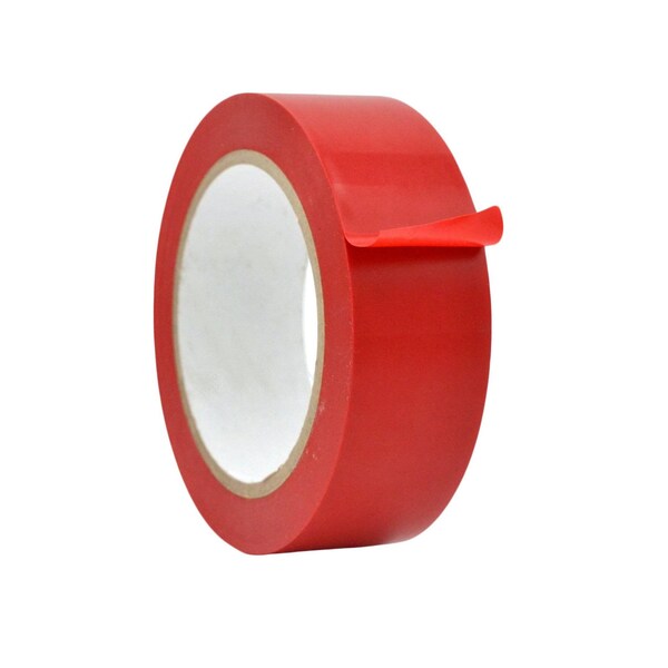 Wod Tape PVC, Red, 1.5 inch (36mm) W., 6 mil Thickness, 32 PK - WOD VTC606-01500-32-60-RED