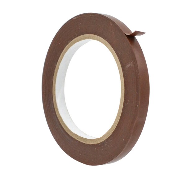 Wod Tape PVC, Dark Brown, 3/8 inch (9mm) W., 6 mil Thickness, 128 PK - WOD VTC606-00375-128-60-DBR