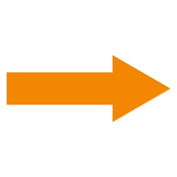 Ergomat 28inx13in Stem 4.75in Mean Lean Arrows Orange, 3PK - DSML-ARR-28-O-KIT