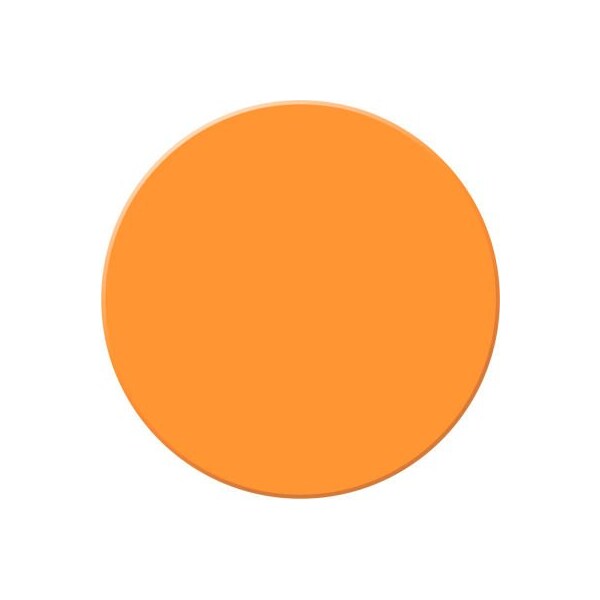 Accuform Accuform Tough-Mark Heavy-Duty Floor Marking Shape, 3-1/2in Circle, Orange - PTP208OR