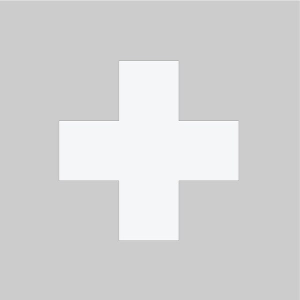 5S Supplies 5S Corner Markers, 2 in W., 6 in L., 0.003 in Thickness, 25 PK - VSX-SQUARE-WHITE