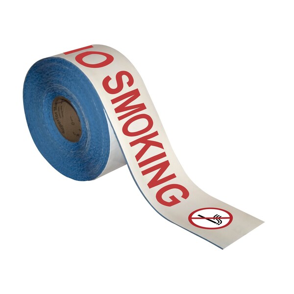 Superior Mark Floor Marking Message Tape, 4in x 100Ft , NO SMOKING - IN-40-741I