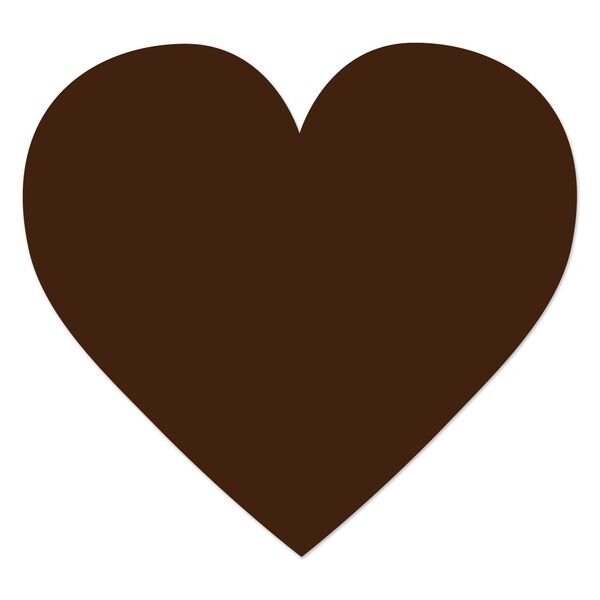 Ergomat DuraStripe Xtreme 4.5in x 4.5in Heart Brown, 30PK - DSX-HEART-BR-KIT