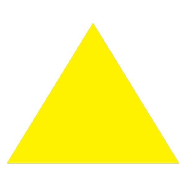 Ergomat 16in Mean Lean Arrow Head DuraStripe Yellow, 9PK - DSML-ARROWHEAD-16-Y-KIT