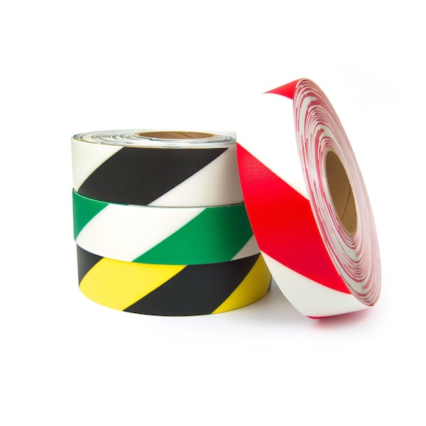 Safetytac Flexible PVC, 3 in W., 100 ft L., Peak: 30 mil / Edge: 5 mil Thickness - STH370