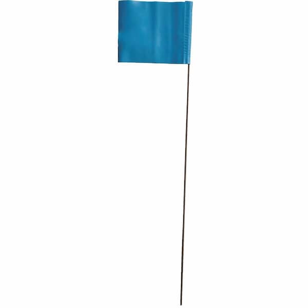 Blackburn Flag Blackburn High-Vis Vinyl Marking Flag with15"-21" Wire Staff - 458WF FLO BLU