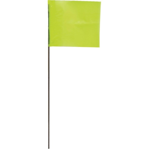 Blackburn Flag Blackburn High-Vis Vinyl Marking Flag with30"-36" Wire Staff - 236WF FLO ORG