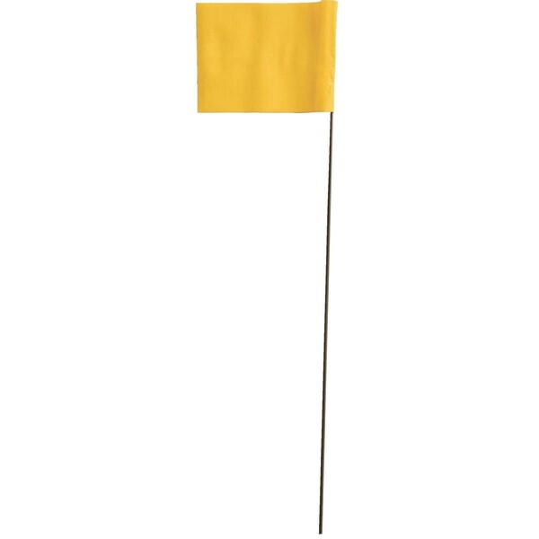 Blackburn Flag Blackburn High-Vis Vinyl Marking Flag with30"-36" Wire Staff - 236W STD YEL