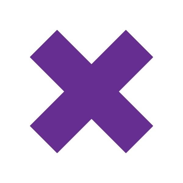 Ergomat DuraStripe Xtreme 6inx6inx2in Xfts Purple, 30PK - DSX-X6-P-KIT