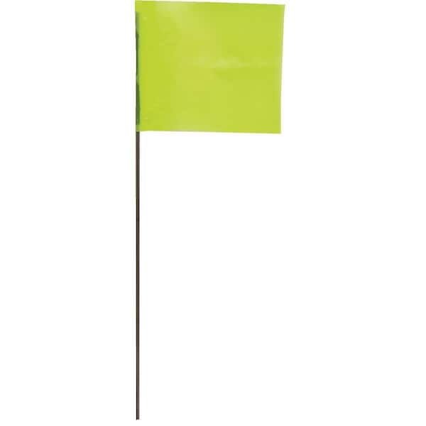 Blackburn Flag Blackburn High-Vis Vinyl Marking Flag with30"-36" Wire Staff - 586WF FLO ORG