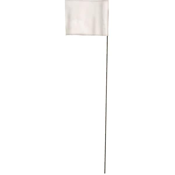 Blackburn Flag Blackburn High-Vis Vinyl Marking Flag with30"-36" Wire Staff - 580W STD WHI