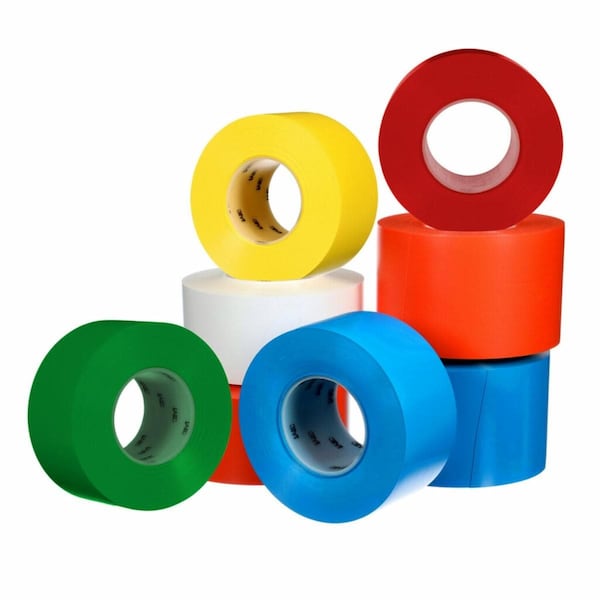 3M Floor Marking Tape, Yellow, 36 yd, PK6 - 971