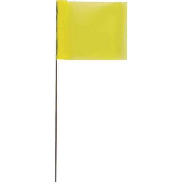 Blackburn Flag Blackburn High-Vis Vinyl Marking Flag with30"-36" Wire Staff - 586WF FLO YEL