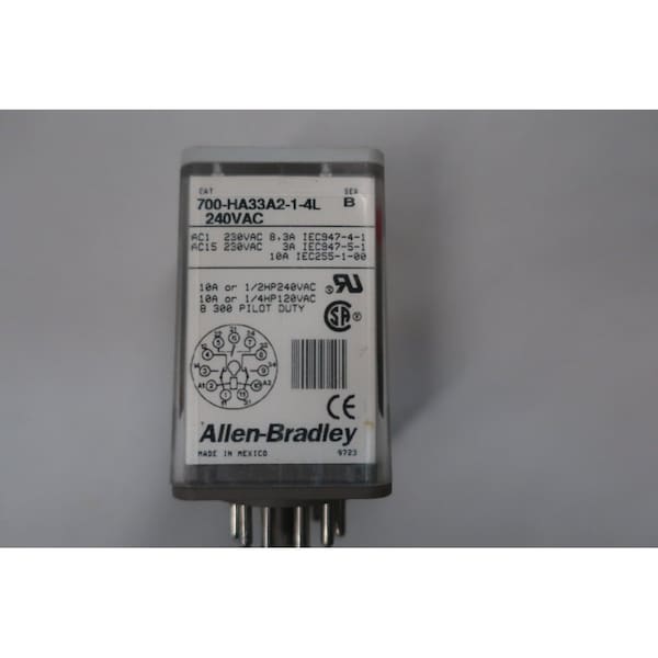 Relevador de conexión de 240VCA Allen Bradley - 700-HA33A2-1-4L