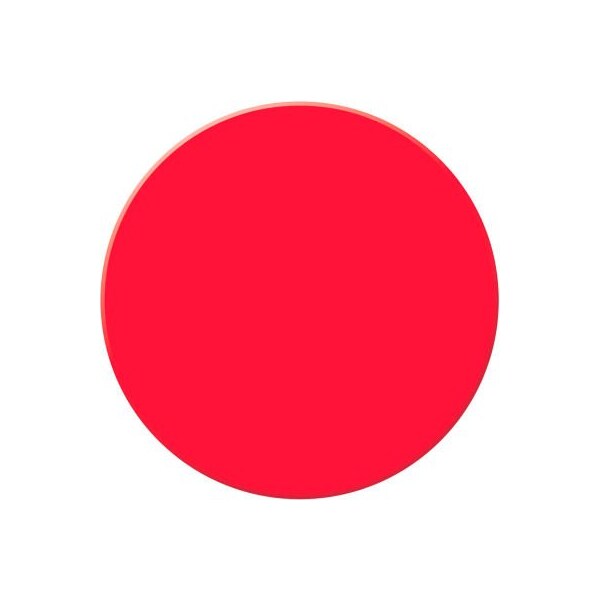Accuform Accuform Tough-Mark Heavy-Duty Floor Marking Shape, 3-1/2in Circle, Red - PTP208RD