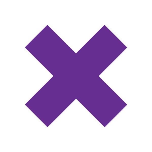 Ergomat DuraStripe Xtreme 9.5inx9.5inx3.5in Xfts Purple, 12PK - DSX-X9.5-P-KIT