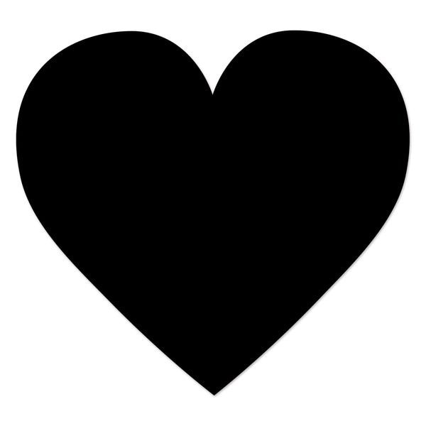 Ergomat DuraStripe Mean Lean 4.5inx 4.5in Heart Black, 30PK - DSML-HEART-BK-KIT