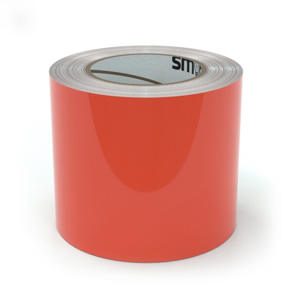 Smart Stripe Carpet Tape, Vinyl film, 4 in W., 75 ft L., 4 mil Thickness - SCT406