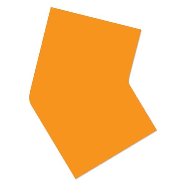Ergomat DuraStripe Mean Lean 3in 45 degrees Angle Corners Orange, 50PK - DSML-C3-O-45ANGLE-KIT