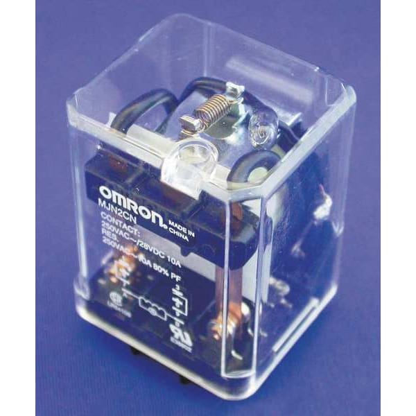 Omron Relé de Propósito General, 120V AC Voltios de Bobina, Cuadrado, 8 Pines, DPDT - MJN2C-N-AC120