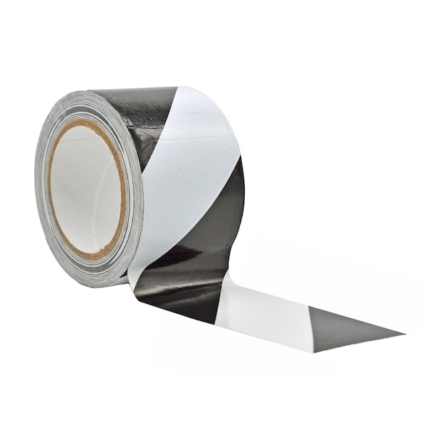 Wod Tape Laminated PVC, Black/White, 3 inch (72mm) W., 9 mil Thickness, 16 PK - WOD VSWT369L-03000-16-36-BW