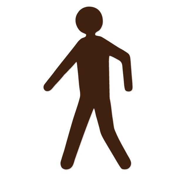 Ergomat 7inX12in DuraStripe Xtreme Pedestrians Brown, 10PK - DSX-MANDIECUT-7-BR-KIT