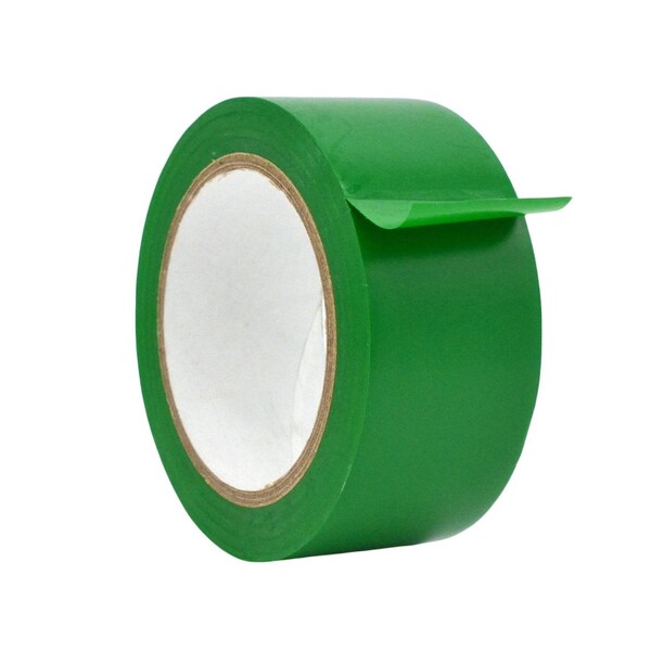 Wod Tape PVC, Kelly Green, 2 inch (48mm) W., 6 mil Thickness, 24 PK - WOD VTC606-02000-24-60-KGR