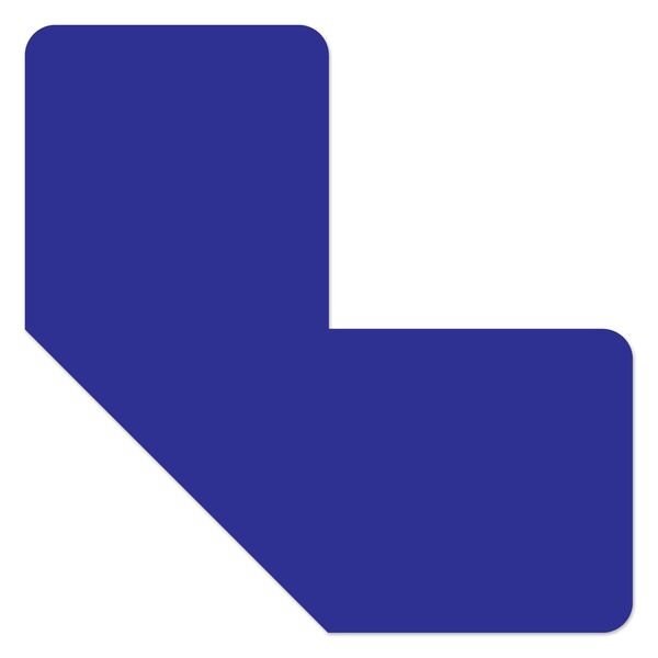 Ergomat DuraStripe Supreme 4inx4inx2in Half Angle Corners Blue, 70PK - DSV-C4X4X2-B-KIT