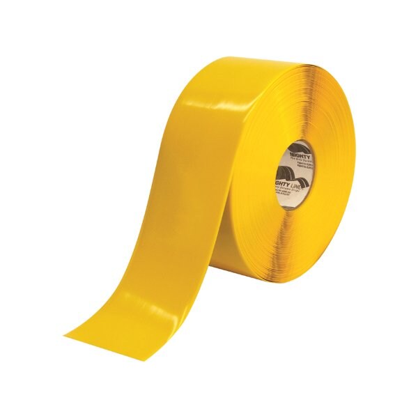 Bsc Preferred 4'' x 100' Yellow Mighty Line Deluxe Safety Tape - BUY00024495