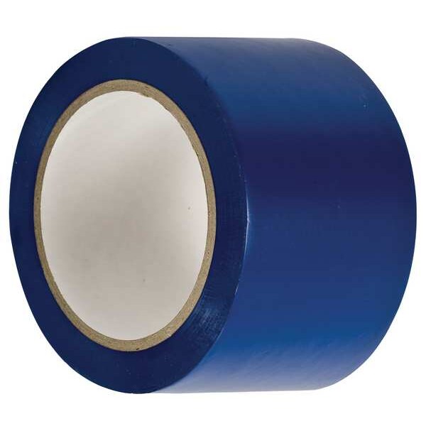 Brady Marking Tape, Vinyl, Blue, 3 in W., 108 ft L., 0.0055 in Thickness - 58221