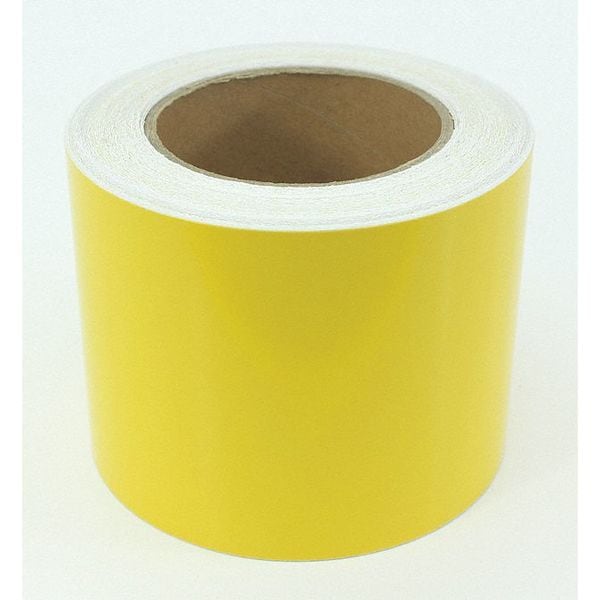 Visual Workplace Floor Marking Tape Indust, 4"x100', Yellow - 25-500-4100-618