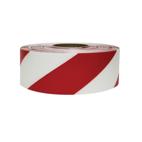 Ergomat Durastripe Aisle Striping - Red/White Hazard 6in x 100ft - DSV6100R/W